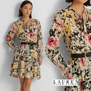 Ralph Lauren Floral Cotton Voile Dress